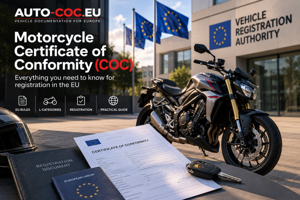 Motorcycle Certificate of Conformity: How to Register an Imported Bike in the EU