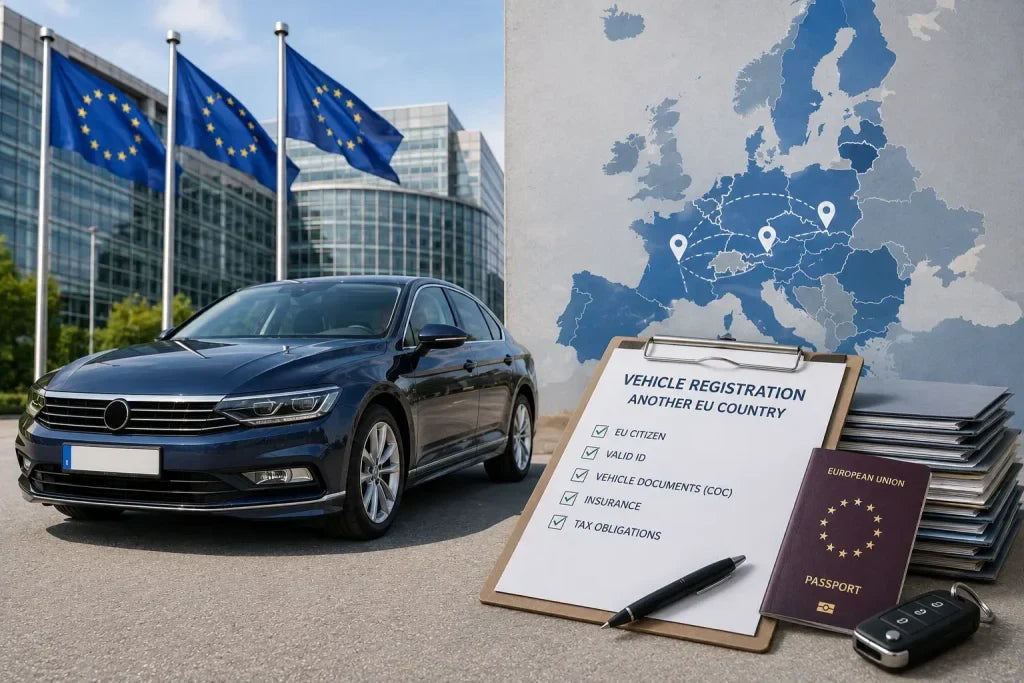 Register a Car in Another EU Country Without Residency?
