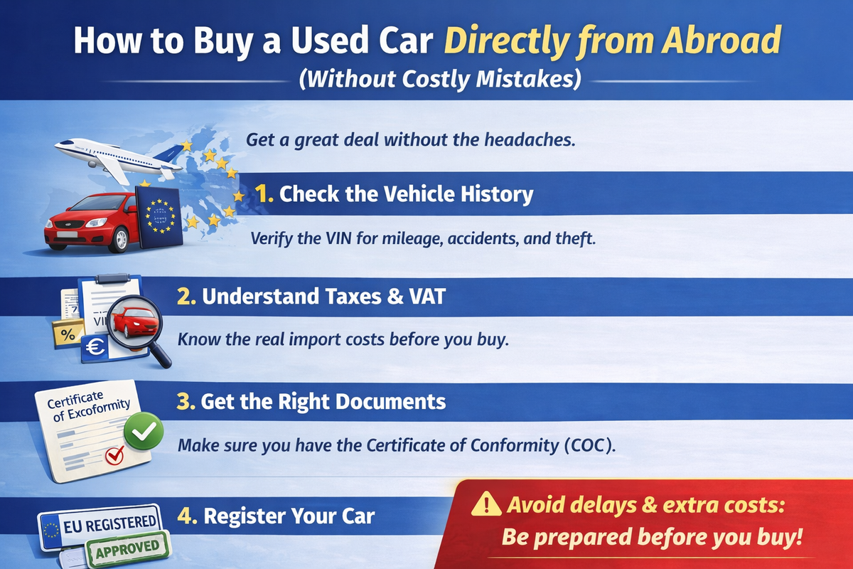 How to Buy a Used Car Directly from Abroad
