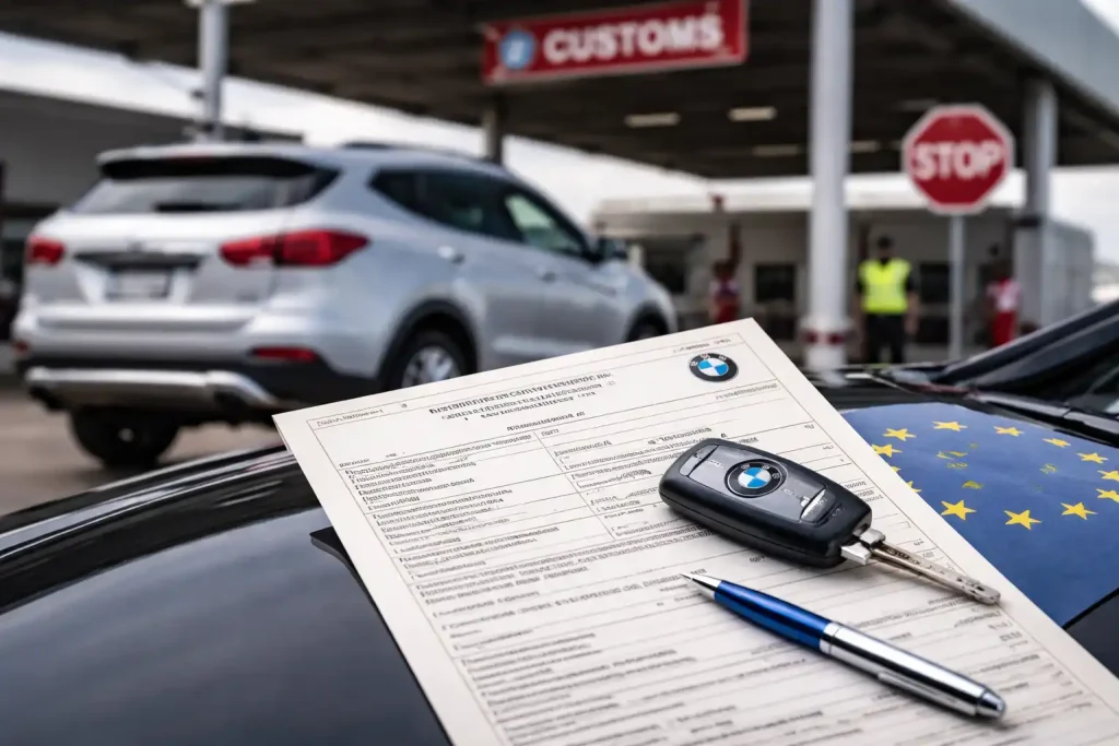 Car keys and bmw COC for Non EU Car